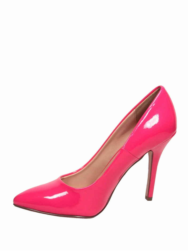 Wide Fit Hot Pink Thick Heel Shoes Luella Pink Block Heel Platform