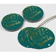 thumbnail image 4 of Inkdotpot Pack Of 50 Real Gold Foil Paper Tags Let Love Sparkle Wedding Favor Hang Tags, 4 of 6