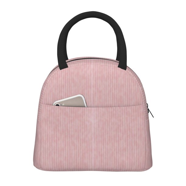 Balery Stripes Bolsa de Almuerzo para Mujeres, Caja de Almuerzo, Bolsa de Almuerzo Pequeña Impermeable, Tote de Almuerzo Reutilizable con Gran Capacidad