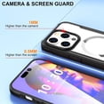 thumbnail image 2 of Phone Case Designed for iPhone 15 Pro Max Case Magnetic Clear, [Compatible with MagSafe] Slim Shockproof Military Protective Phone Cover Case for 15 Pro Max 6.7 inch (Clear Black), 2 of 12