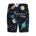 thumbnail image 4 of Picia Space Pajama Shorts for Men, Men's Pajama Bottoms, Sleepwear,Short Pajama Pants-3X-Large, 4 of 9