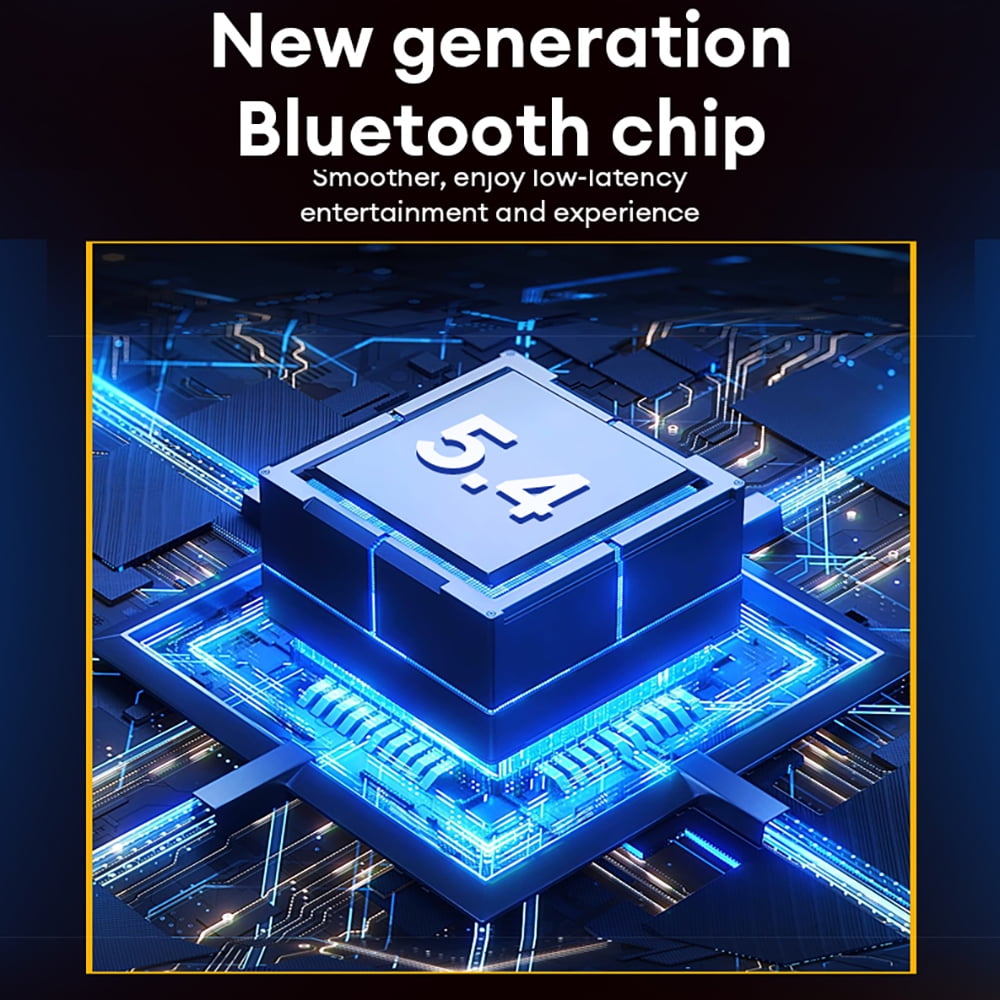 Bluetooth Speaker, Bluetooth 5.4 Smart Wireless Portable Speaker, IPX3 Waterproof Cyber-Style Mechanical Speaker, Supports 2-Unit Interconnected Portable Audio Broadcasting, Blue