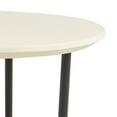 thumbnail image 4 of Madison Park Beaumont Table d'Appoint Ovale en Bois MDF et Métal Blanc/noir, 4 of 7