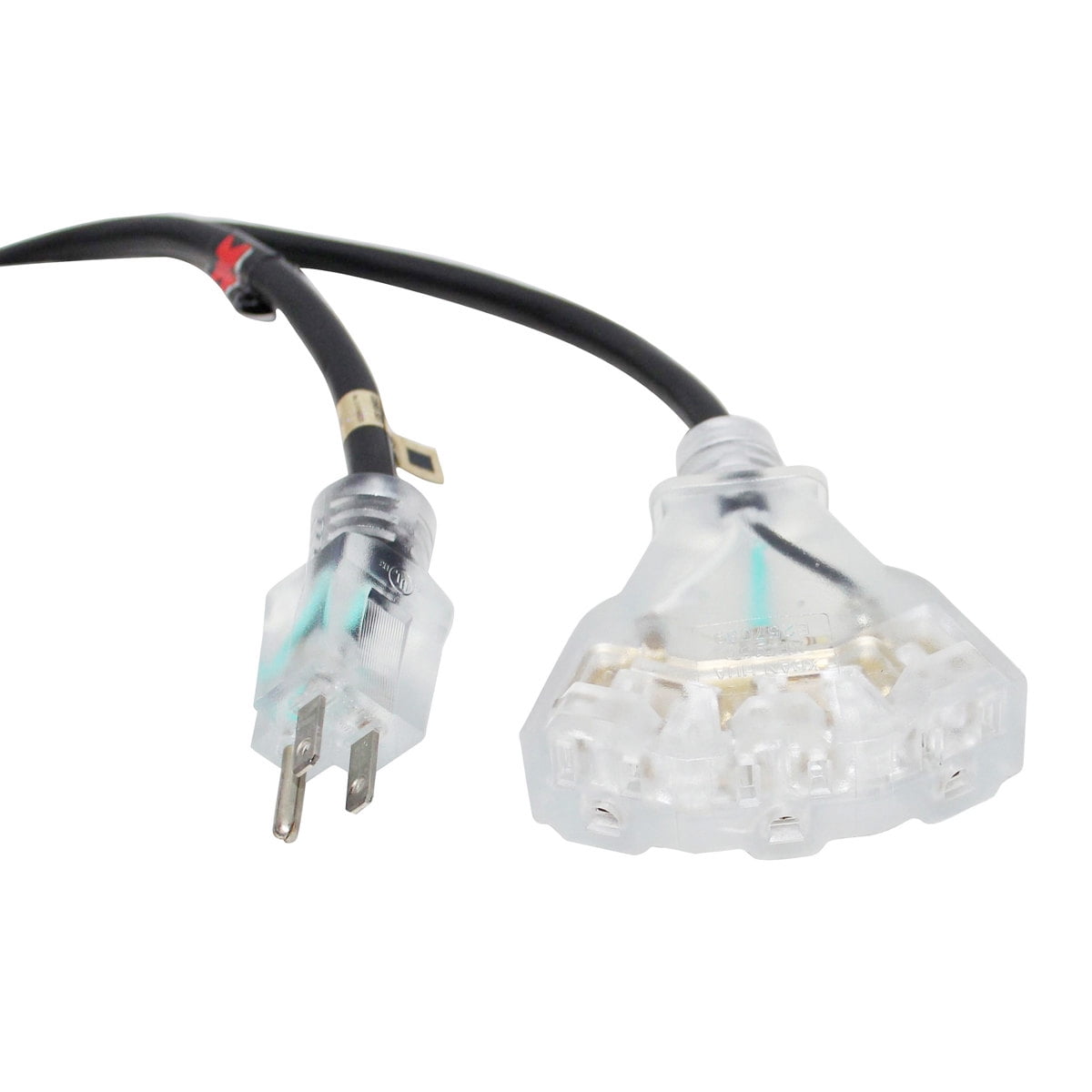 ProX XC-P143-25 25' 14AWG 110V to 110V Female Triple Tap Adapter Power Extension Cord