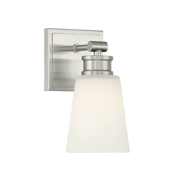 Trade Winds Billie 1-Light Wall Sconce in Brushed Nickel
