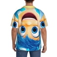 thumbnail image 3 of Lsque inside out 2 print Men's Cuban Collar Short Sleeve Shirt Summer Beachwear Casual Button Down Fashionable Vacation Leisure Shirt-XX-Large, 3 of 7