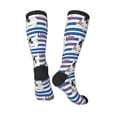 thumbnail image 4 of Haiem Bulldog Friend Socks, Funny Novelty Crazy Design Cotton Socks Sports Socks Knee High Socks For Men, Women,1Pairs - Gift For Working Friends, 4 of 9