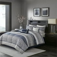 thumbnail image 4 of Madison Park Rhapsody 7-Piece Polyester Jacquard Comforter Set in Navy Finish, 4 of 16