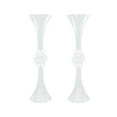Efavormart 2 Pack | 21" Clear Crystal Embellishment Trumpet Table ...