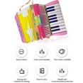 thumbnail image 4 of Mini Mini 17-key 6-bass Accordion ABS Material with Buckle Musical Instrument for Beginners Christmas Gift Lightweight Button Accordion Hand-eye Coordination Stage Performance, 4 of 7