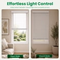 thumbnail image 4 of CALYX INTERIORS Faux Wood Blinds with Classic Valance, Cordless, 2" Slat, 56.5"W x 60"H, Room Darkening Shade for Windows and Doors, Pure White, 4 of 6