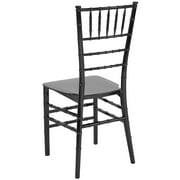 Flash Furniture Hercules Series Adult Size Resin Stacking Chiavari Chair, Black