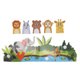 thumbnail image 2 of Juego de marionetas de dedo de animales de dibujos animados, divertidas marionetas de dedo de aventura en la jungla de fieltro para fiestas en casa para niños, 2 of 10