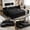 Black, variant on 83" Sleeper Sectional Sofa, Comfy Convertible Sofa Bed with Pull Out Couches, Small Desktop, Corduroy L Shaped Couch with Reversible Storage Chaise & USB for Living Room Apartment,Black