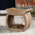 thumbnail image 5 of Uttermost Connor Coastal Reclaim Elm Wood Foot Stool in Natural, 5 of 5
