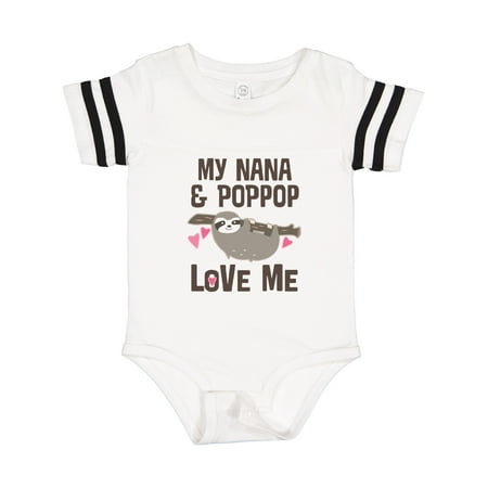 

Inktastic Nana and PopPop Love Me Outfit Gift Baby Girl Bodysuit