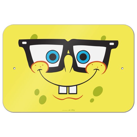 SpongeBob Nerd Face Home Business Office Sign