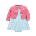 thumbnail image 3 of Newborn Infant Baby Girls Clothes Toddler Dresses Babe Girl Cardigan Bodysuit Dress 2021 Spring Summer Baby Girl Clothing Outfit, 3 of 5