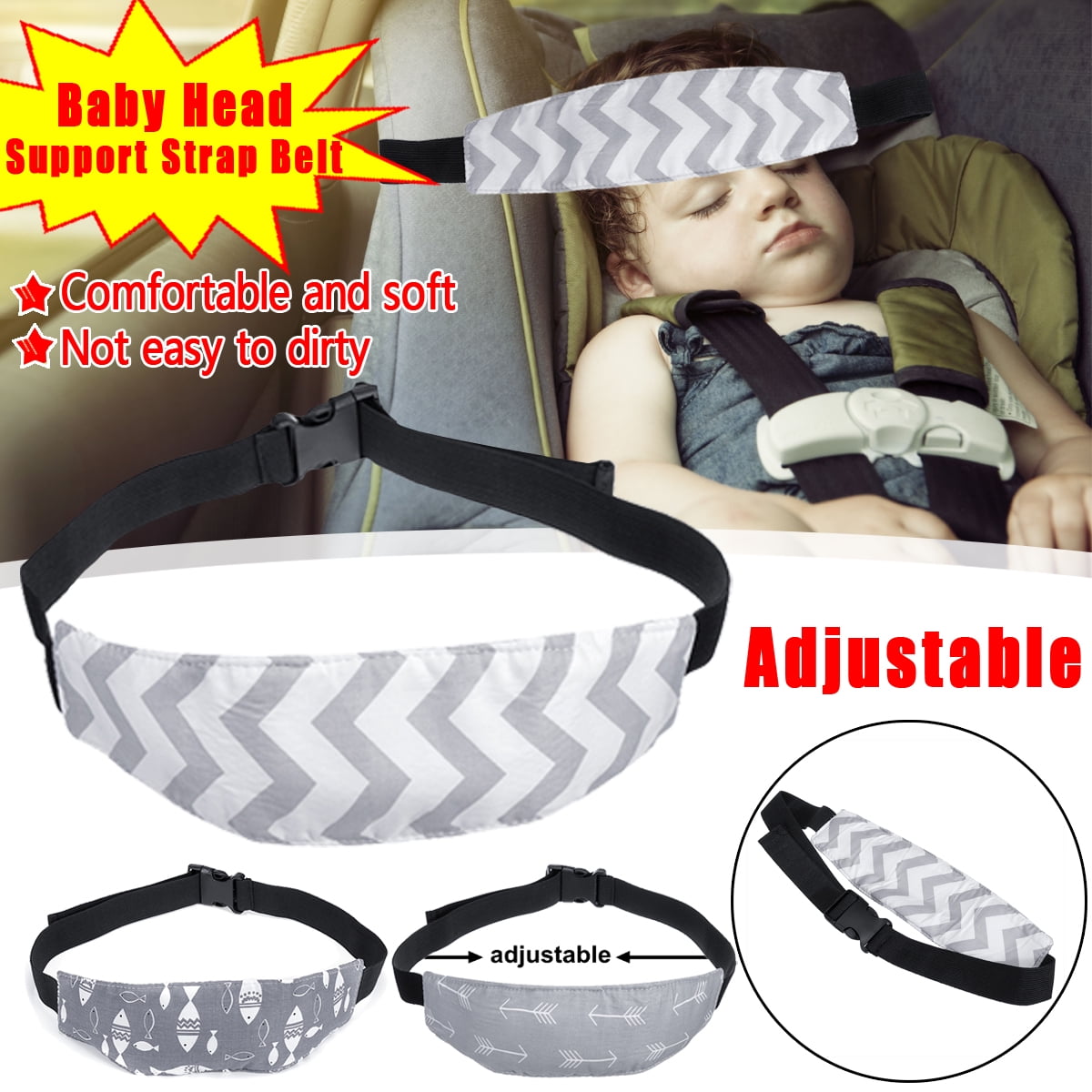 baby head holder car seat