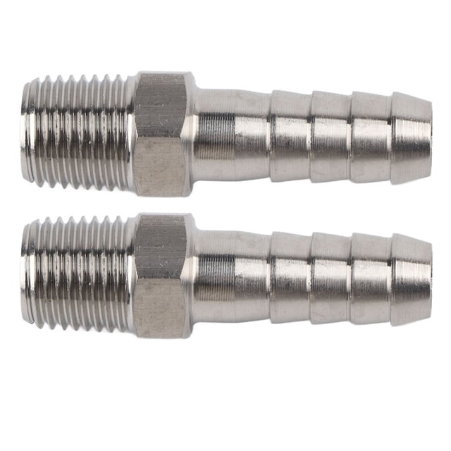 "Premium 304 Stainless Steel BSPT 1/4" Quick Connect Fittings - 2-Pack for Pneumatic Systems (6/8/10mm Barb Options)"
"High-Quality 1/4" BSPT Male Thread Quick Couplers - Rustproof 304 Stainless