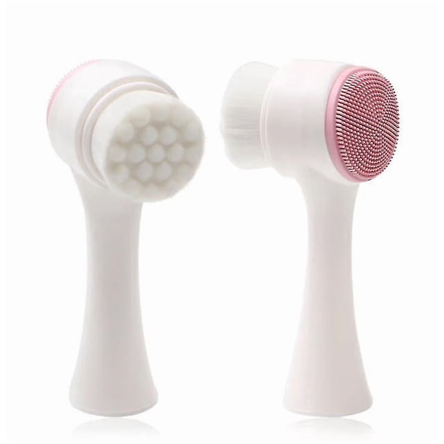 Kit de limpieza facial HUOGUO Cepillo de silicona de doble cara