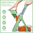 thumbnail image 5 of Meal Prep Vegetable Slicer with Adjustable Blade, Quick Chopper for Kitchen & Fast Onion Dicer for Salad, Easy Clean Dishwasher Safe Mandoline, Kitchen Gadget for Busy Cooks Beginners Elderly, 5 of 10