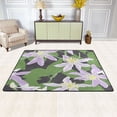 thumbnail image 2 of Purple Flowers Pattern Soft Polyester Area Rug 72''x48'', Non Slip, Memory Foam, Water Absorbent, 2 of 7