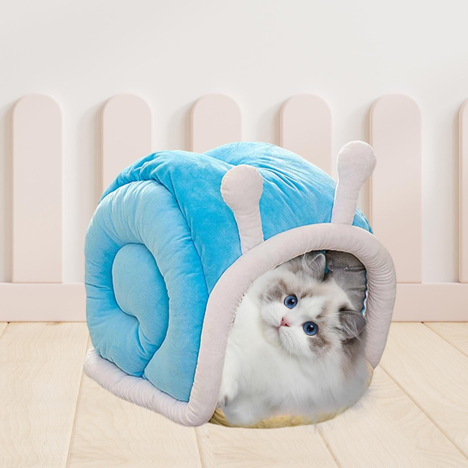 balikha Cat Bed Pet Cat House Dog Bed Cave Nest Plush Sleeping Bed Indoor Comfortable Warm Hideaway Hut Easy to clean suitable for pet relaxation all seasons gift giving home L 50cmx43cmx45cm