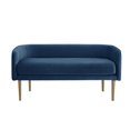 thumbnail image 4 of Inspired Home Mae Upholstered Bench, Navy, 4 of 11