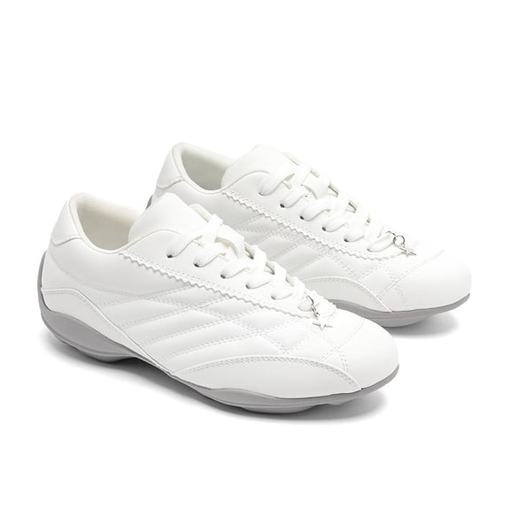 Men's Lace-Up Quilted Retro Casual Sneakers