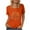 #398-Orange, variant on Neewe Women's Orange Shirt With Day Summer Tops Short Sleeve Crew Neck Shirts Puff Sleeve Casual Tshirts