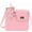 Pink, variant on Unisex Polyester Crossbody Bag with Adjustable Straps, Black