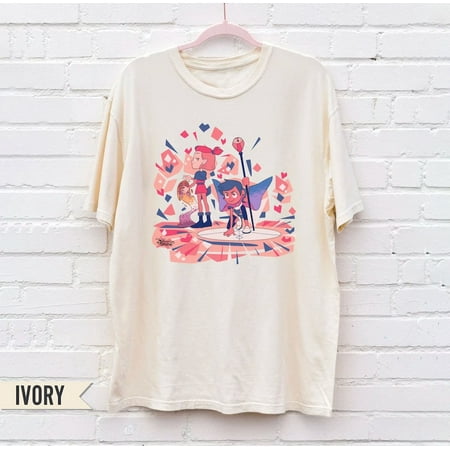 

New trend T-shirt comfor colors Luz x Amity Sketch Art Shirt Amity x Luz The Owl House Disney Shirt The Owl House Fan Gift Hexside School of Magic and Demonics