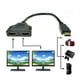 Leutsin 1080P HDMI Port Mâle à 2 Femelle 1 dans 2 sur Répartiteur Adaptateur Convertisseur de Câble – image 1 sur 4
