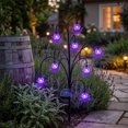 thumbnail image 6 of Halloween Solar Garden Stake Pathway Lights 29.92 Inch 20 LED Spider Design Waterproof Dusk to Dawn for Yard Lawn Walkway Outdoor Holiday Party Decor, 6 of 14