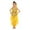 Yellow, variant on Kids Girls Belly Dance Top Pants Outfit with Headgear Waist Chain and Bracelets Dance Clothes Girls Dance Set