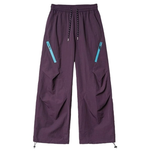 Men's Casual Outdoor Hiking Cargo Pants Windproof Lightweight Comfortable Travel Walking Trousers For Autumn Seasons Pants Loose Fit Straight Legs Beach Trousers