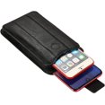 thumbnail image 3 of Leather Cell Phone Belt Pouch, Men's Smartphone Belt Bag, Vertical Leather Belt Clip Pouch Cell Phone Case Fanny Pack with Adjustable Belt Loop Wallet, 3 of 5