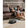 thumbnail image 4 of eufy X10 Pro Omni Robot Vacuum and Mop Combo, Incredible Suction, Dual Mops with 12 mm Auto-Lift and Carpet Detection, AI Obstacle Avoidance and Official Floor Cleaning Solutions (2 Bottles), 4 of 8