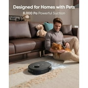 eufy X10 Pro Omni Robot Vacuum and Mop Combo, Incredible Suction, Dual Mops with 12 mm Auto-Lift and Carpet Detection, AI Obstacle Avoidance and Official Floor Cleaning Solutions (2 Bottles)