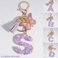 thumbnail image 2 of Llavero con letras de lentejuelas de ensueño para mujer, colgante de mariposa con borla, inicial, monedero, bolsos de suspensión, dijes, llavero de coche, A-Z, 2 of 4