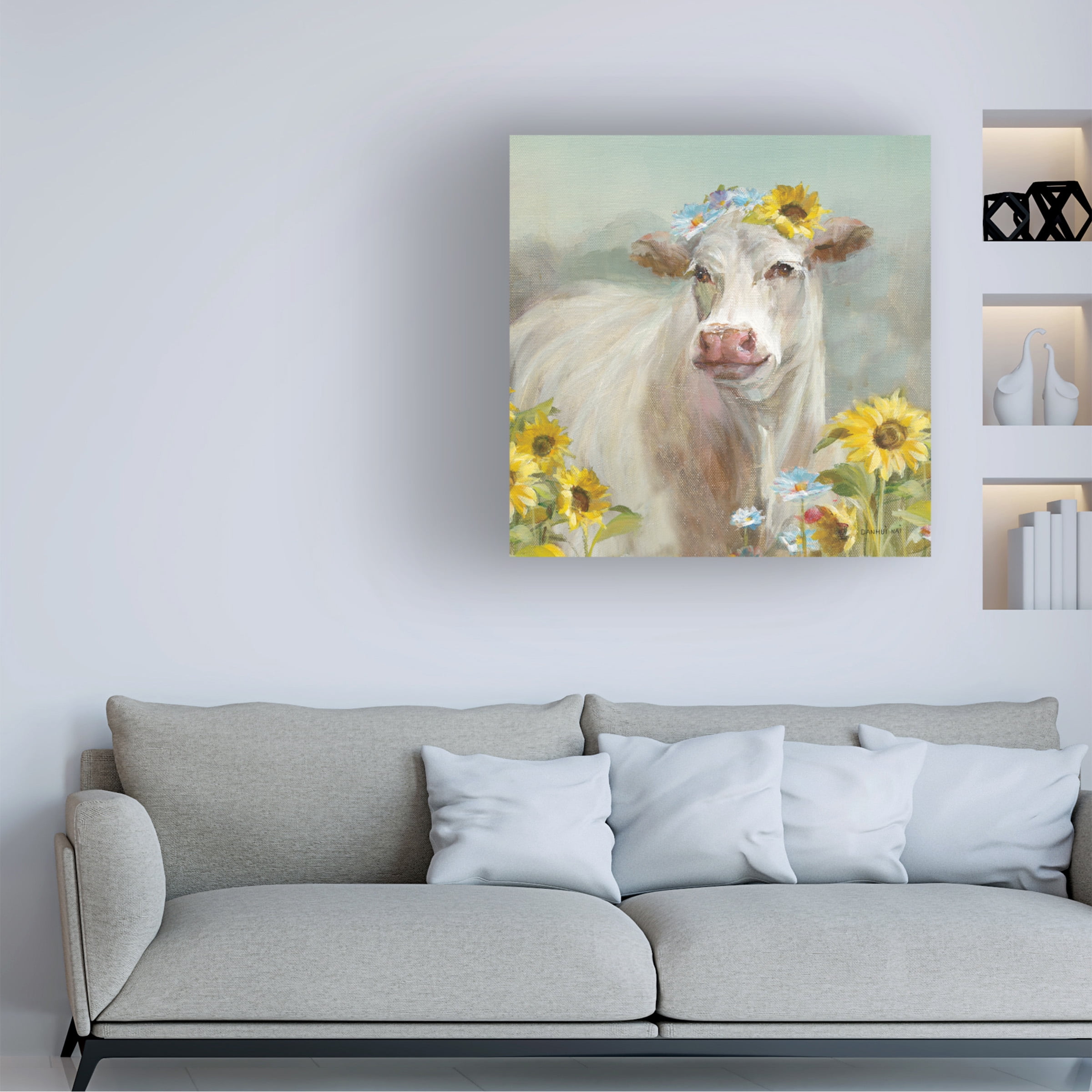 Danhui Nai 'A Cow in a Crown' Canvas Art