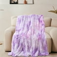 thumbnail image 5 of karymi Decorative Soft Throw Blanket for Couch Warm Cozy Velvet Flannel Blanket for All Seasons Lightweight Comfy Blanket for Sofa Bed Gifts for Women Weekly Deal Weekly Deal Tailgating, 5 of 7