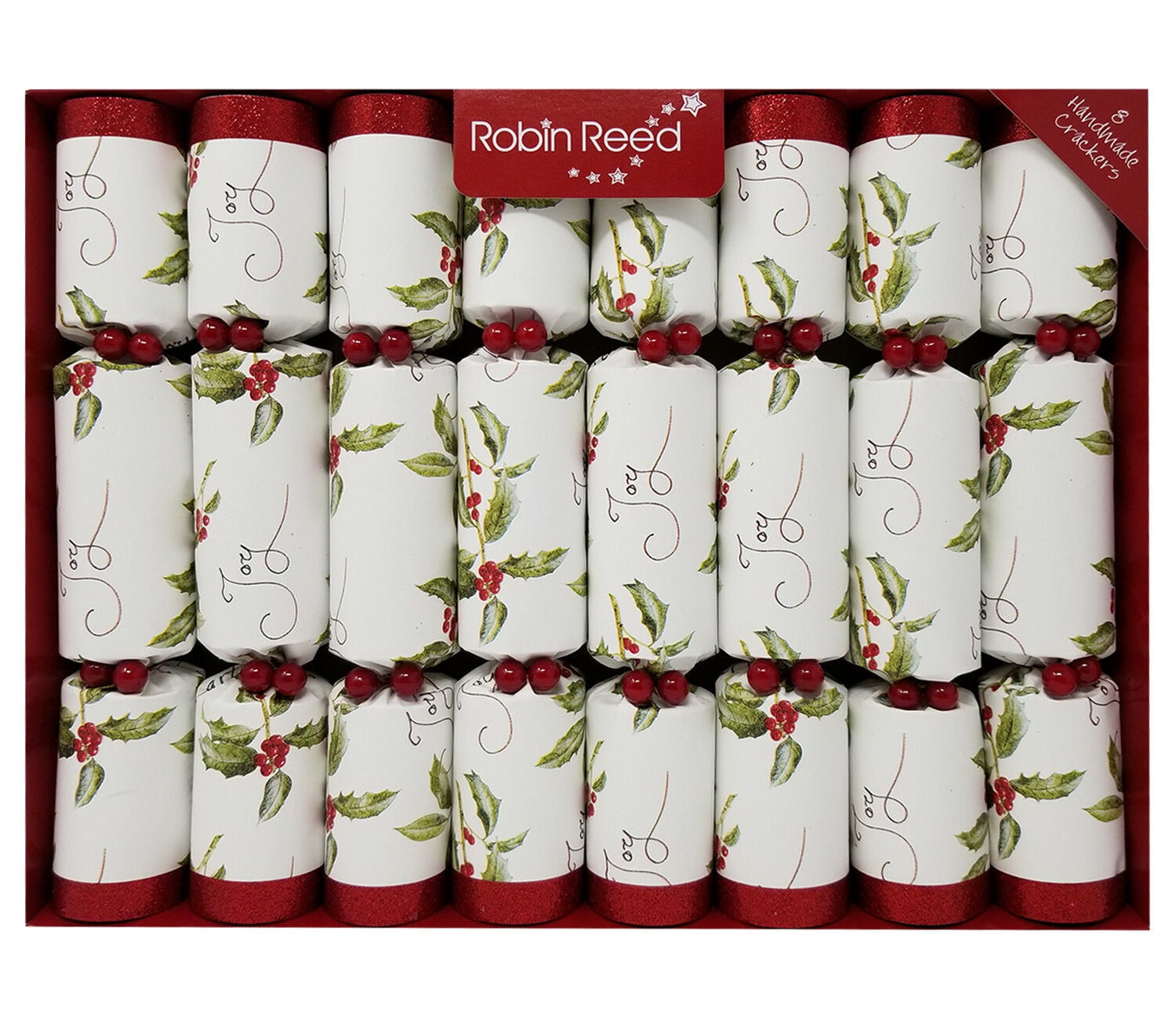 Robin Reed English Holiday Christmas Party Crackers, Pack of 8 x10 ...