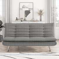 Homfa Convertible Upholstered Futon Sofa Bed