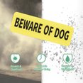 thumbnail image 4 of Uxcell 1 paquete letreros de jardín Cuidado con el perro 3x9 pulgadas letreros de seguridad para perros acrílicos letras negras sobre fondo dorado, 4 of 7