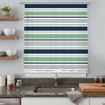 thumbnail image 5 of Green Grey Striped Sheer Curtains 72 Inches Long, Farmhouse Stripes Modern Abstract Art Light Filering Curtains, Breathable Simi Curtain Privacy Drapes for Living Room Bedroom Window Treatment, 5 of 9