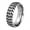 Silver, variant on Men's Women's Stainless Steel Trendy Tire Ring Personalized 6MM Double Arrowhead Titinium Wedding Band Gold Size 11
