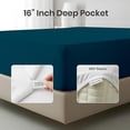 thumbnail image 3 of Kotton Culture 1000 TC Egyptian Cotton Split King Size 16" Deep Bed Sheet Set Teal Color, 3 of 5