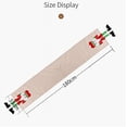 thumbnail image 4 of Mantel navideño rectangular Poliéster Protector de nogal rojo 33 * 180 m Patrones de árboles de Navidad para decoración de mesa navideña, Mantel navideño impreso Mantel absorbente Decoración de año nuevo brillar Electrónica, 4 of 4